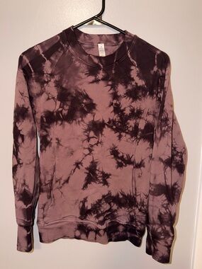 lululemon athletica Purple Tie-Dye Crewneck Sweatshirt